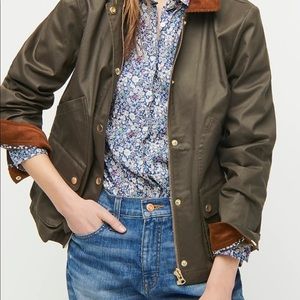 J. Crew Barn Jacket w/Liberty floral print